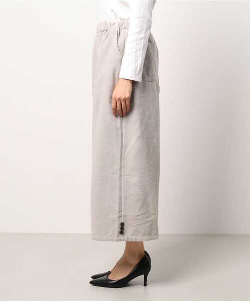 Samansa Mos2(サマンサ モスモス)の「ウールライクカルゼ柄アソートワイドパンツ(その他パンツ・レディース・チャコール/ベージュ/グレー/キナリ・フリ-)」の5枚目の写真