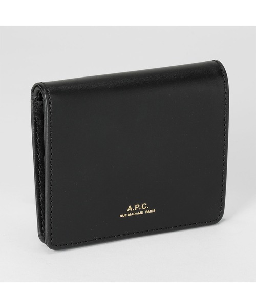 A.P.C.（アーペーセー）の「A.P.C. Mael COMPACT WALLET アー・ペー・セー コンパクト 財布（財布・レディース・ブラック/ブラウン・FREE）」の3枚目の写真