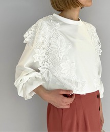PICCIN | フラワーレースカットプルオーバー(Tシャツ/カットソー)