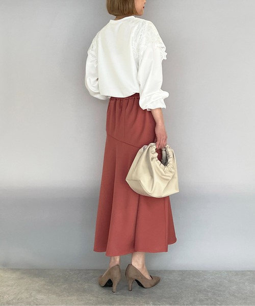 PICCIN（ピッチン）の「フラワーレースカットプルオーバー（Tシャツ/カットソー・レディース・ブラック/オフホワイト・M/L）」の9枚目の写真