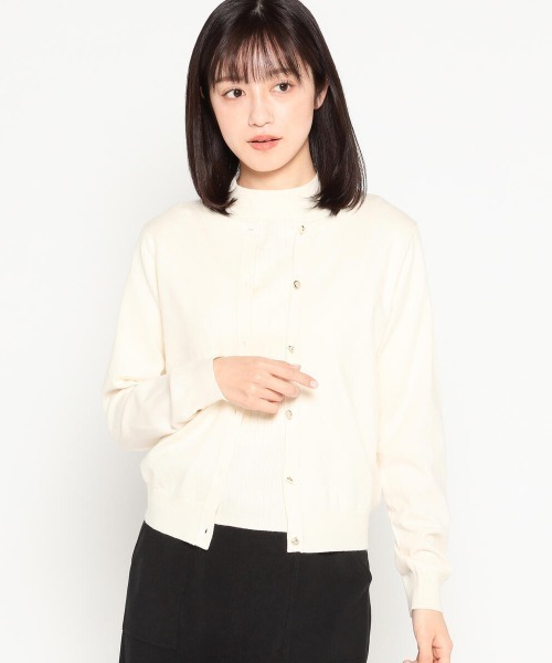MISCH MASCH（ミッシュマッシュ）の「ラウンドネックアンサンブル（アンサンブル・レディース・ホワイト/ブラック/ボルドー/モカ・MEDIUM）」の2枚目の写真