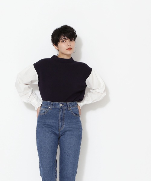 ドッキングスリーブニット ニット セーター Natural Beauty Basic ナチュラルビューティーベーシック のファッション通販 Zozotown