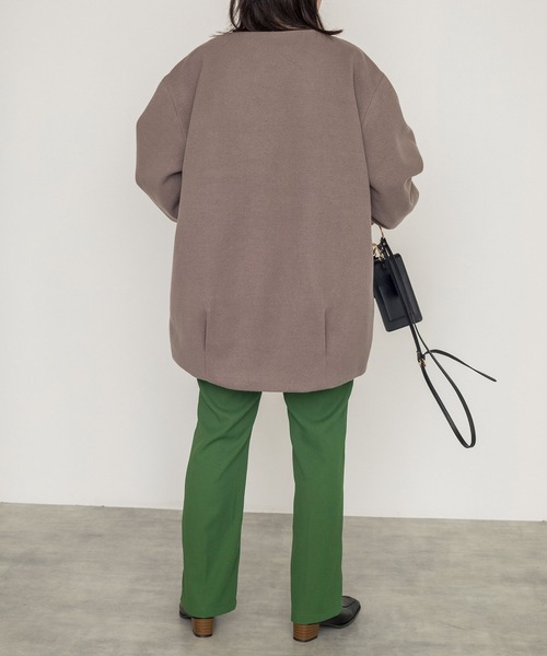 w closet（ダブルクローゼット）の「エコウールノーカラーショート