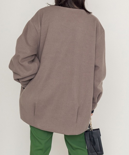 w closet（ダブルクローゼット）の「エコウールノーカラーショート