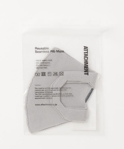 ATTACHMENT(アタッチメント)の「ニットマスク / VIS/NY KNIT MASK(マスク・メンズ・ライトグレー/ブラック・FREE)」の5枚目の写真