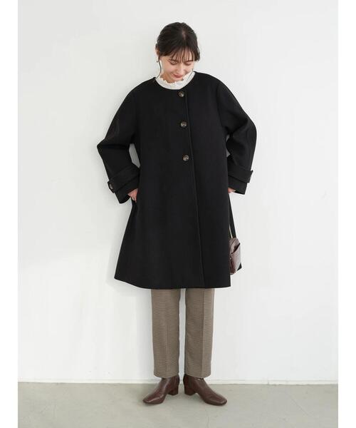 earth music&ecology（アースミュージックアンドエコロジー）の「ハイネックレースシャーリングブラウス＊（Tシャツ/カットソー・レディース・ブラック/オフホワイト・FREE）」の21枚目の写真