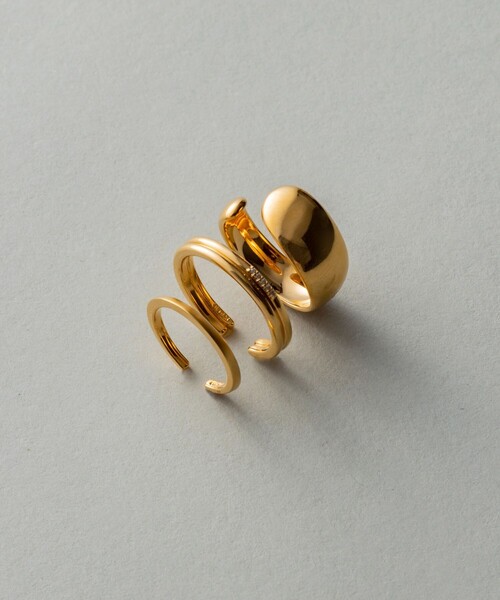 ete(エテ)の「○セットアップ ビジュー リングカフ(リング・レディース・イエローゴールド・S/M)」の5枚目の写真