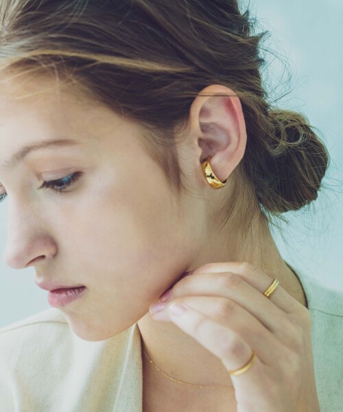 ete(エテ)の「○セットアップ ビジュー リングカフ(リング・レディース・イエローゴールド・S/M)」の2枚目の写真