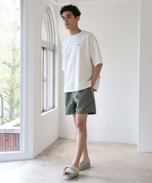 B:MING by BEAMS（ビーミングバイビームス）の「LACOSTE for B:MING by BEAMS / 別注 カノコ ドロップショルダーTシャツ（Tシャツ/カットソー・メンズ・ネイビー/ブルー系その他/ホワイト・1/2/4/3）」の4枚目の写真