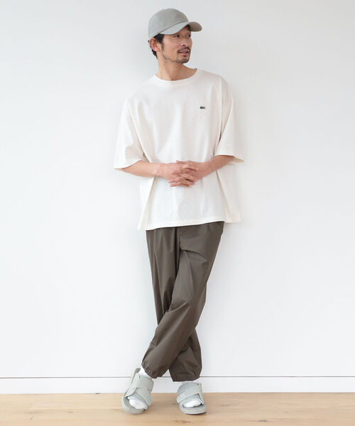 B:MING by BEAMS（ビーミングバイビームス）の「LACOSTE for B:MING by BEAMS / 別注 カノコ ドロップショルダーTシャツ（Tシャツ/カットソー・メンズ・ネイビー/ブルー系その他/ホワイト・1/2/4/3）」の5枚目の写真