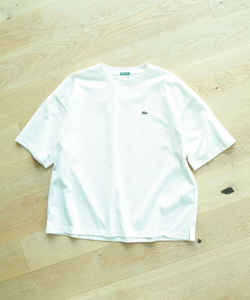 B:MING by BEAMS（ビーミングバイビームス）の「LACOSTE for B:MING by BEAMS / 別注 カノコ ドロップショルダーTシャツ（Tシャツ/カットソー・メンズ・ネイビー/ブルー系その他/ホワイト・1/2/4/3）」の13枚目の写真