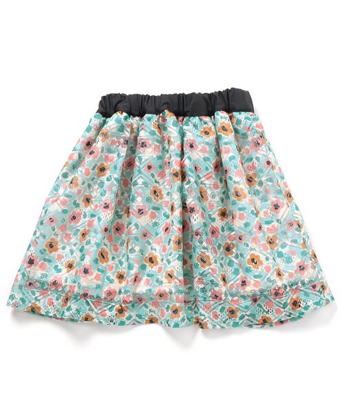 BREEZE（ブリーズ）の「/花柄レーススカート（スカート・キッズ・イエロー/ミント・100/140/120）」の2枚目の写真