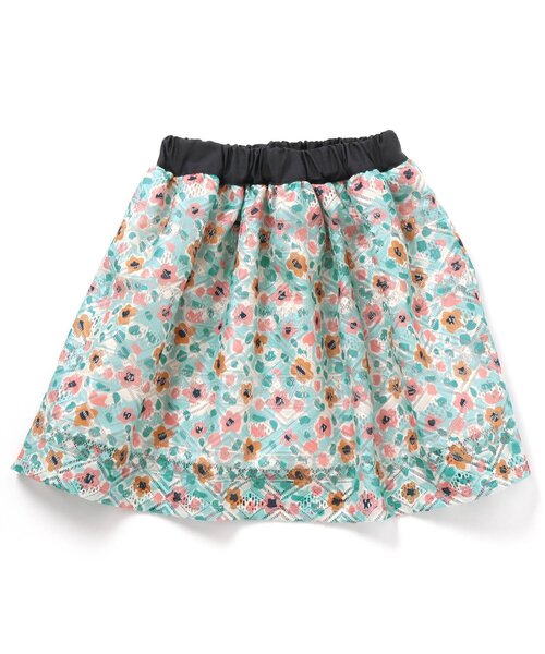 BREEZE（ブリーズ）の「/花柄レーススカート（スカート・キッズ・イエロー/ミント・100/140/120）」の5枚目の写真