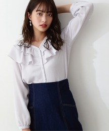 PROPORTION BODY DRESSING | デコルテラッフルブラウス / 1212110201(シャツ/ブラウス)