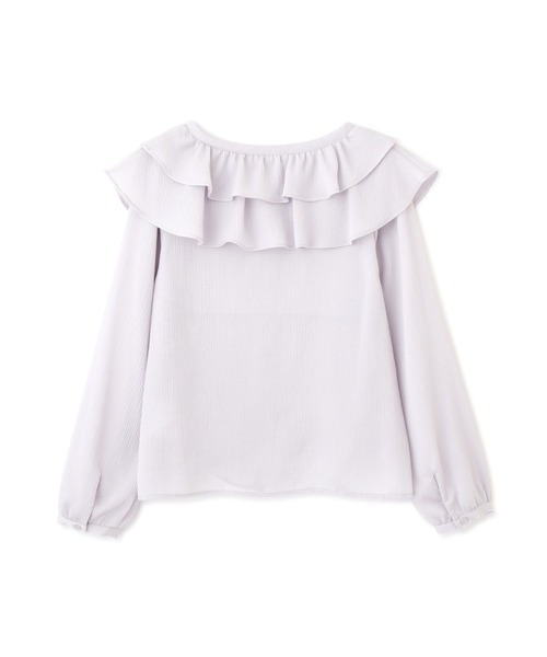 PROPORTION BODY DRESSING（プロポーションボディドレッシング）の「デコルテラッフルブラウス / 1212110201（シャツ/ブラウス・レディース・ピンク/オフホワイト/グレー・FREE）」の12枚目の写真