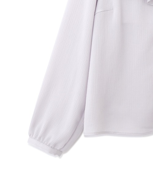 PROPORTION BODY DRESSING（プロポーションボディドレッシング）の「デコルテラッフルブラウス / 1212110201（シャツ/ブラウス・レディース・ピンク/オフホワイト/グレー・FREE）」の15枚目の写真