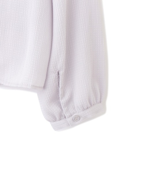 PROPORTION BODY DRESSING（プロポーションボディドレッシング）の「デコルテラッフルブラウス / 1212110201（シャツ/ブラウス・レディース・ピンク/オフホワイト/グレー・FREE）」の16枚目の写真