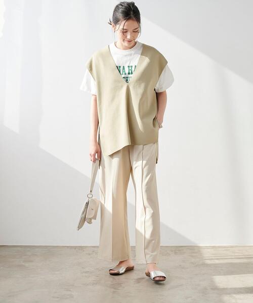 美品　グリーンレーベルリラクシング　ストレッチ　パンツ　セットアップ　４２ green label relaxing（グリーンレーベルリラクシング）の