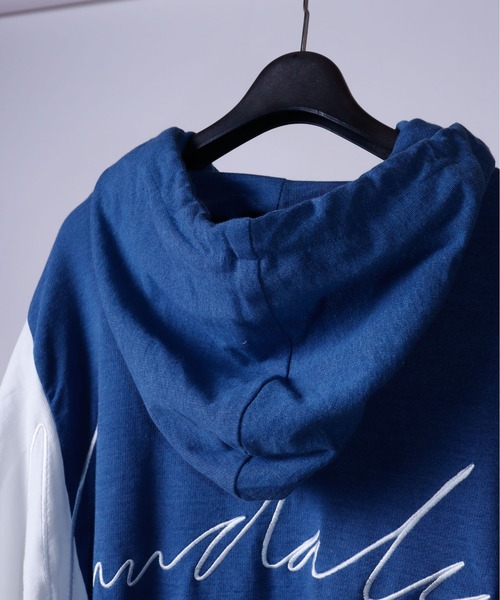 AFYF(エーエフワイエフ)の「AFYFDENIM MIX PARKA/ビッグシルエット デニムミックス パーカー(パーカー・メンズ・オフホワイト/ブラック/インディゴブルー/ダークグリーン/ホワイト系その他/ブラック系その他・FREE)」の17枚目の写真