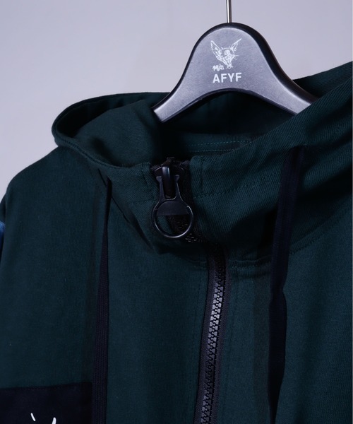 AFYF(エーエフワイエフ)の「AFYFDENIM MIX PARKA/ビッグシルエット デニムミックス パーカー(パーカー・メンズ・オフホワイト/ブラック/インディゴブルー/ダークグリーン/ホワイト系その他/ブラック系その他・FREE)」の20枚目の写真