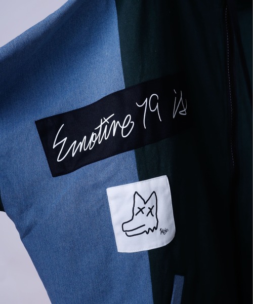 AFYF(エーエフワイエフ)の「AFYFDENIM MIX PARKA/ビッグシルエット デニムミックス パーカー(パーカー・メンズ・オフホワイト/ブラック/インディゴブルー/ダークグリーン/ホワイト系その他/ブラック系その他・FREE)」の21枚目の写真