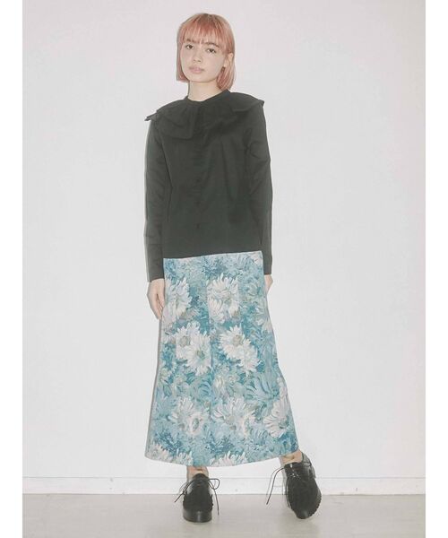 merry jenny（メリージェニー）の「ダブルアシメカラーブラウス（シャツ/ブラウス・レディース・オフホワイト/ブラック・FREE）」の12枚目の写真