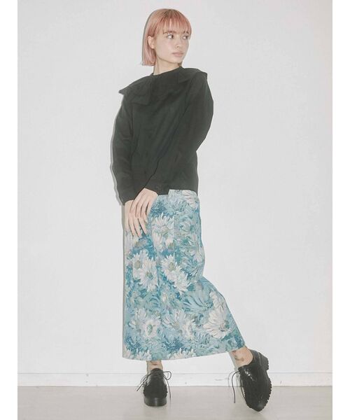 merry jenny（メリージェニー）の「ダブルアシメカラーブラウス（シャツ/ブラウス・レディース・オフホワイト/ブラック・FREE）」の16枚目の写真