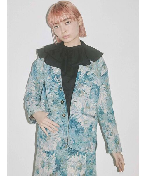 merry jenny（メリージェニー）の「ダブルアシメカラーブラウス（シャツ/ブラウス・レディース・オフホワイト/ブラック・FREE）」の17枚目の写真