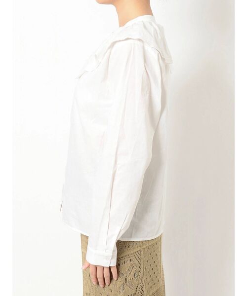 merry jenny（メリージェニー）の「ダブルアシメカラーブラウス（シャツ/ブラウス・レディース・オフホワイト/ブラック・FREE）」の19枚目の写真