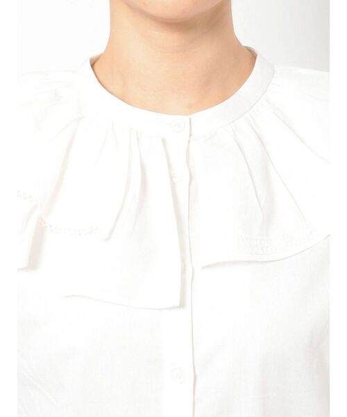 merry jenny（メリージェニー）の「ダブルアシメカラーブラウス（シャツ/ブラウス・レディース・オフホワイト/ブラック・FREE）」の21枚目の写真