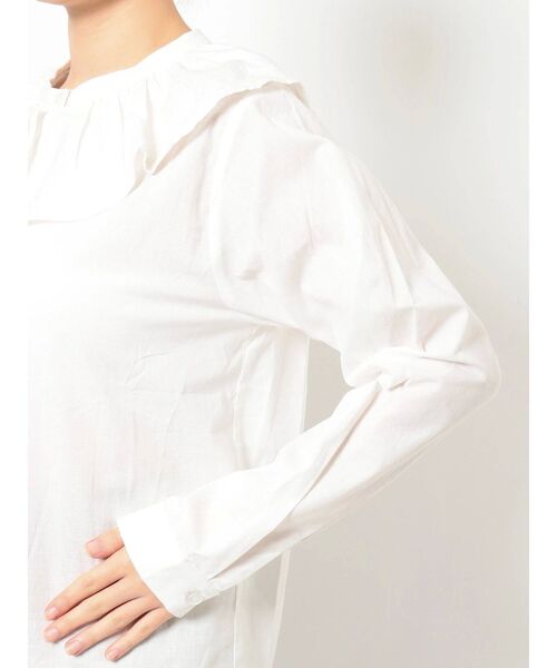 merry jenny（メリージェニー）の「ダブルアシメカラーブラウス（シャツ/ブラウス・レディース・オフホワイト/ブラック・FREE）」の22枚目の写真