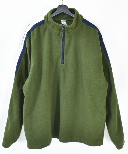 OLD NAVY(オールドネイビー)の「【ヴィンテージ古着】Y2K OLD NAVY/オールドネイビー ハーフジップ フリースジャケット(ブルゾン・メンズ・グリーン・XX-LARGE)」の1枚目の写真