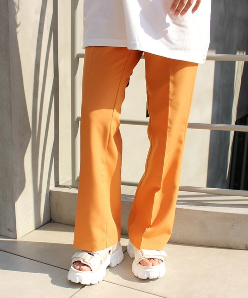 INGNI(イング)の「センタープレス/パンツ(セットアップ対応)(その他パンツ・レディース・ブラック/レッド/オレンジ/イエロー/グリーン/ベージュ/ブラウン系その他2/アイボリー・FREE)」の8枚目の写真