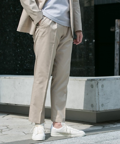 URBAN RESEARCH DOORS（アーバンリサーチドアーズ）の「LIFE STYLE TAILOR　ストレッチコットンパンツ（スーツパンツ・メンズ・ブラウン/ベージュ・46/50/44/48）」の4枚目の写真