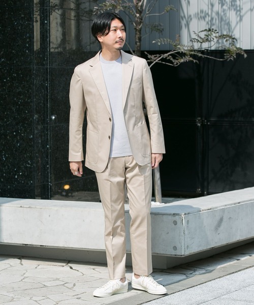 URBAN RESEARCH DOORS（アーバンリサーチドアーズ）の「LIFE STYLE TAILOR　ストレッチコットンパンツ（スーツパンツ・メンズ・ブラウン/ベージュ・46/50/44/48）」の12枚目の写真