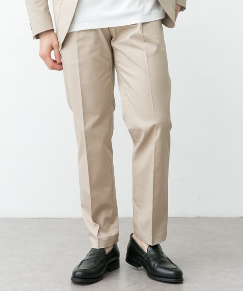 URBAN RESEARCH DOORS（アーバンリサーチドアーズ）の「LIFE STYLE TAILOR　ストレッチコットンパンツ（スーツパンツ・メンズ・ブラウン/ベージュ・46/50/44/48）」の14枚目の写真
