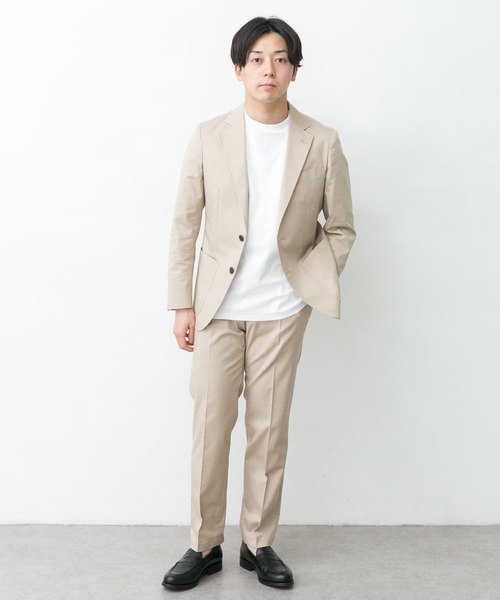 URBAN RESEARCH DOORS（アーバンリサーチドアーズ）の「LIFE STYLE TAILOR　ストレッチコットンパンツ（スーツパンツ・メンズ・ブラウン/ベージュ・46/50/44/48）」の20枚目の写真