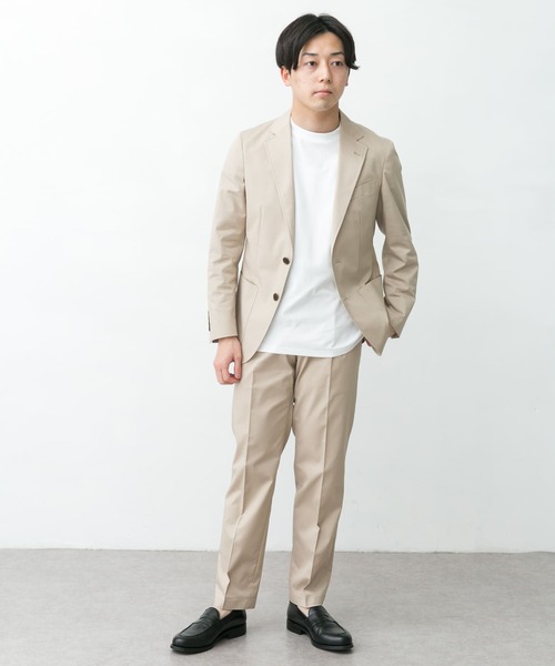 URBAN RESEARCH DOORS（アーバンリサーチドアーズ）の「LIFE STYLE TAILOR　ストレッチコットンパンツ（スーツパンツ・メンズ・ブラウン/ベージュ・46/50/44/48）」の21枚目の写真