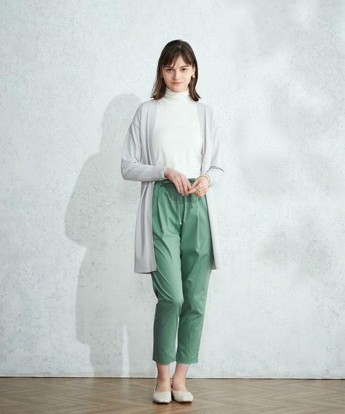 LE SOUK HOLIDAY（ルスークホリデー）の「タックテーパードパンツ（チノパンツ・レディース・ベージュ/グリーン/ブラック/ブラウン/ネイビー・M/S/L）」の19枚目の写真