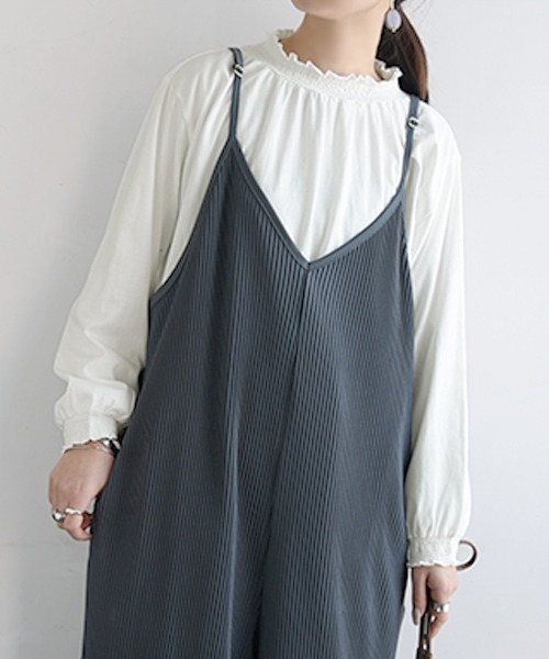 and it_（アンドイット）の「エミュラル emural コットンシャーリングカットソー（Tシャツ/カットソー・レディース・ブラック/ホワイト・M-L）」の12枚目の写真