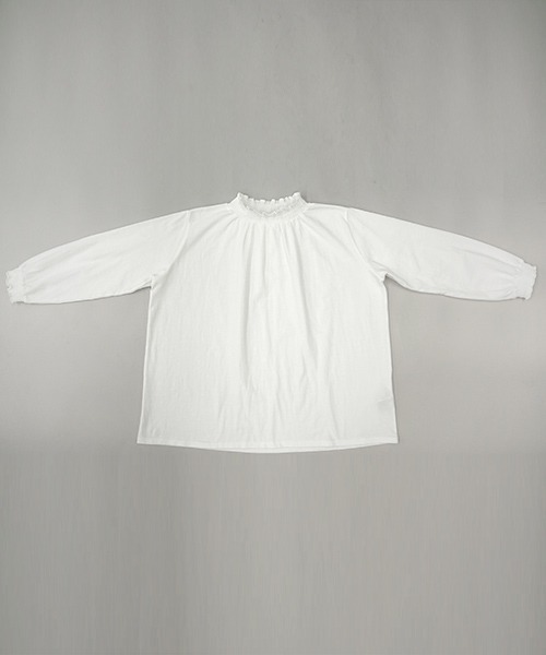 and it_（アンドイット）の「エミュラル emural コットンシャーリングカットソー（Tシャツ/カットソー・レディース・ブラック/ホワイト・M-L）」の4枚目の写真