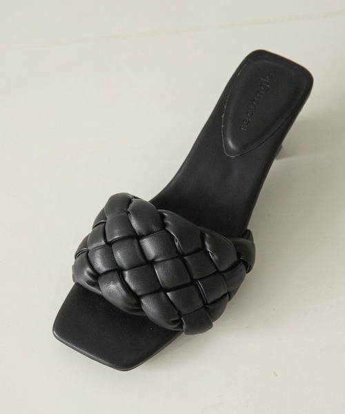 rectangle（レクタングル）の「キルティングサンダル（サンダル・レディース・アイボリー/ブラック/グリーン・LARGE/MEDIUM/SMALL）」の6枚目の写真