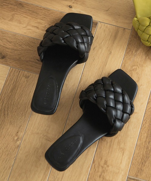 rectangle（レクタングル）の「キルティングサンダル（サンダル・レディース・アイボリー/ブラック/グリーン・LARGE/MEDIUM/SMALL）」の19枚目の写真