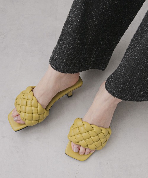 rectangle（レクタングル）の「キルティングサンダル（サンダル・レディース・アイボリー/ブラック/グリーン・LARGE/MEDIUM/SMALL）」の20枚目の写真