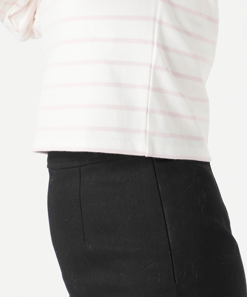 シャルルシャトン　ボーダーカットソー　サックスブルー Charles Chaton（シャルルシャトン）の「フレンチボーダーTシャツ