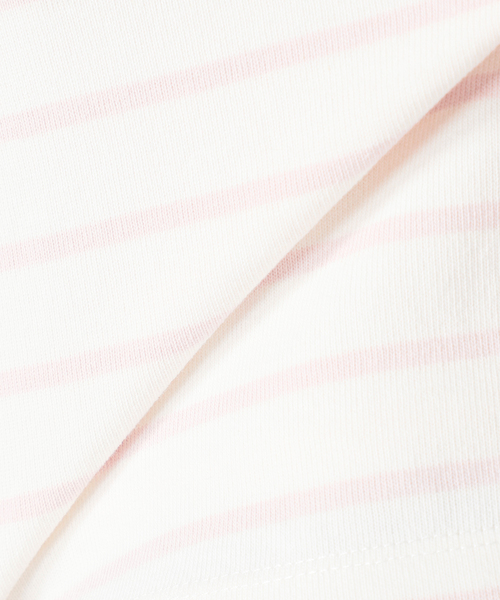 Charles Chaton(シャルルシャトン)の「クロップボーダーカットソー(Tシャツ/カットソー・レディース・ブラック/ピンク/ブルー・FREE)」の8枚目の写真