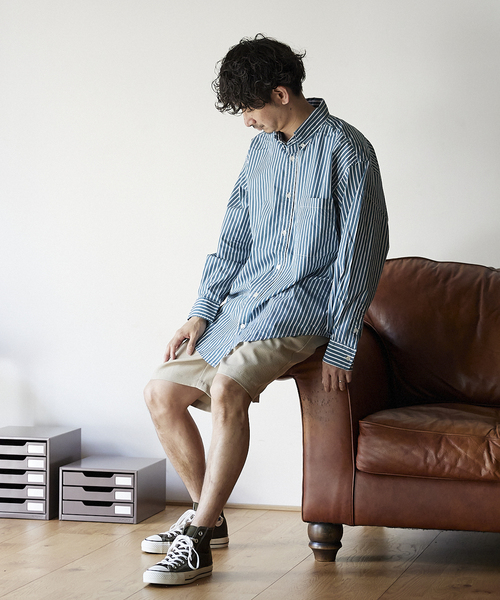 JOURNAL STANDARD relume(ジャーナルスタンダード レリューム)の「サッカーイージーショートパンツ(その他パンツ・メンズ・ブラック/ベージュ/ブルー・MEDIUM/LARGE)」の5枚目の写真