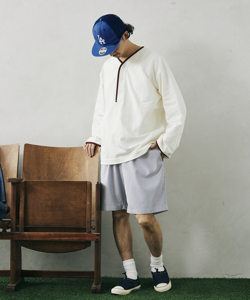 JOURNAL STANDARD relume(ジャーナルスタンダード レリューム)の「サッカーイージーショートパンツ(その他パンツ・メンズ・ブラック/ベージュ/ブルー・MEDIUM/LARGE)」の14枚目の写真