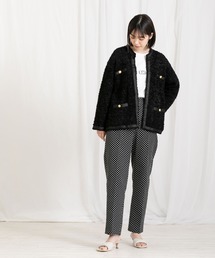 【新品】トラッツォドンナ　ツィードジャケット torrazzo donna（トラッゾドンナ）】ドットシースルージャケット