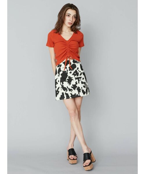 EVRIS（エヴリス）の「サイドベルトツイルミニスカート（スカート・レディース・ブラック/パープル/その他1・SMALL/MEDIUM）」の7枚目の写真